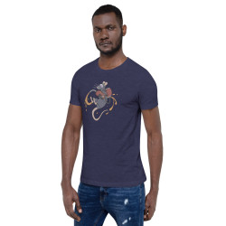 Rat Full Color Straight Cut T-shirt Dark