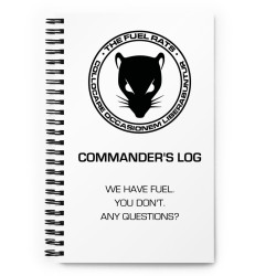 Commander's Log Spiral Bound Notebook