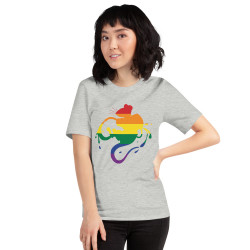 Pride Rat Silhouette Straight Cut T-Shirt