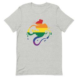 Pride Rat Silhouette Straight Cut T-Shirt