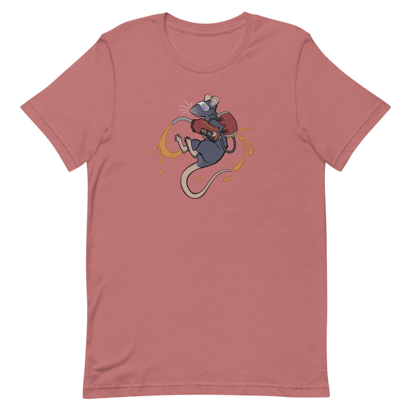 Rat Full Color Straight Cut T-shirt Dark