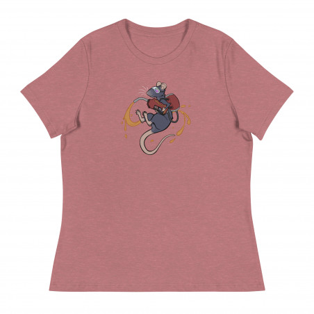 Rat Full Color Contoured Cut T-shirt Dark